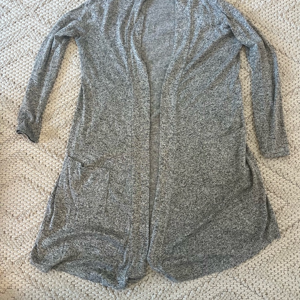 Gray Women's Sweater Cardigan